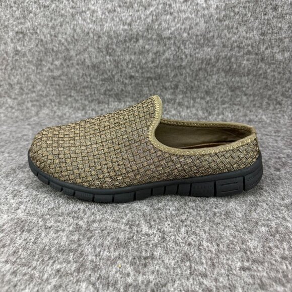 ✅Womens 9M Comfortview Kacey Slip On Shoes Brown Woven Comfort Lightweight Flats - Picture 8 of 12